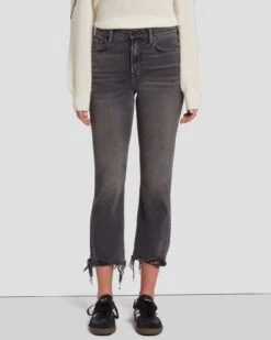 7 For All Mankind Luxe Vintage High Waist Slim Kick In Courage