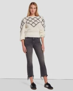 7 For All Mankind Luxe Vintage High Waist Slim Kick In Courage -7 For All Mankind Shop 7U534C32 CO7 6