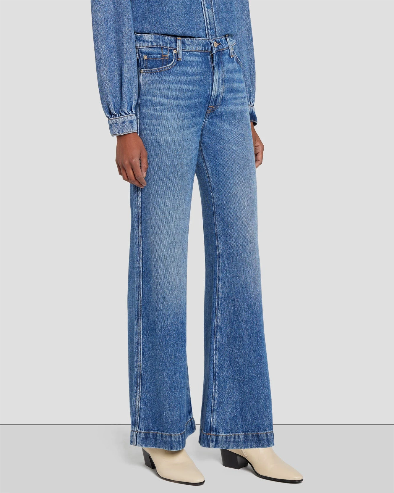 7 For All Mankind Tailorless Denim Lustre Modern Dojo In Daylily 4 7 For All Mankind Tailorless Denim Lustre Modern Dojo In Daylily - Image 2