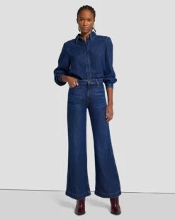 7 For All Mankind Tailorless Denim Lustre Modern Dojo In Poppy -7 For All Mankind Shop 7U536C86 PPY 6