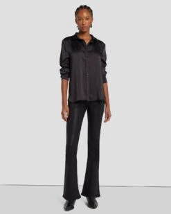 7 For All Mankind Tailorless Ultra High Rise Skinny Boot In Coated Black -7 For All Mankind Shop 7U633752 CBA 6