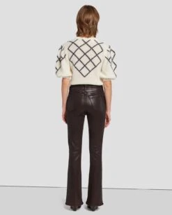 7 For All Mankind Tailorless UHR Skinny Boot In Coated Chocolate -7 For All Mankind Shop 7U633752 CHO 4