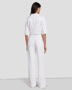 7 For All Mankind Tailorless Denim Lustre Modern Dojo In Brilliant White -7 For All Mankind Shop 7U638786 BW0 4