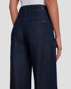 7 For All Mankind Tailorless Denim Lustre Dojo Trouser In Dark Rinse -7 For All Mankind Shop 7U638C86 DR3 5