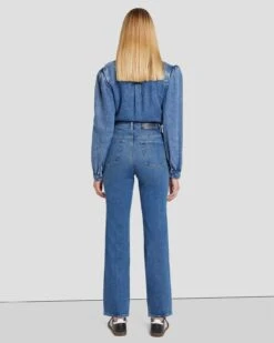 7 For All Mankind MANKIND Logan Stovepipe In Explorer -7 For All Mankind Shop 7U644C65 EPR 4