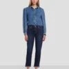 7 For All Mankind Broken Twill Josefina In Calix -7 For All Mankind Shop 7U646067 CLX 1