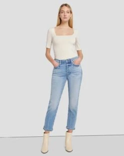 7 For All Mankind Luxe Vintage Josefina In Must -7 For All Mankind Shop 7U646120 MTT 6