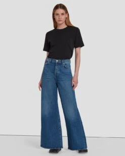 7 For All Mankind MANKIND Zoey Super Wide Leg In Explorer
