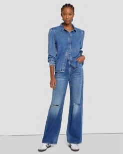 7 For All Mankind MANKIND Kate Modern Straight In Slate 13 7 For All Mankind MANKIND Kate Modern Straight In Slate -7 For All Mankind Shop 7U650555 SLA 6
