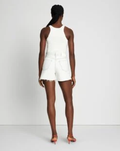 7 For All Mankind Ruby Easy Short In Bleach Out -7 For All Mankind Shop 7U746555 OUT 4