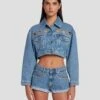 7 For All Mankind 7FAM X ADR Cropped Jacket In Babe -7 For All Mankind Shop 7U758C10 BB1 1