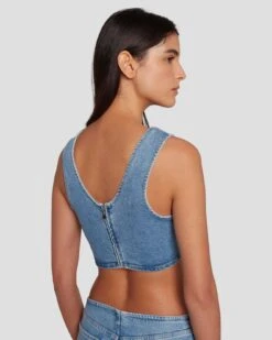 7 For All Mankind 7FAM X ADR Cropped Top In Vibe -7 For All Mankind Shop 7U760120 VBE 5