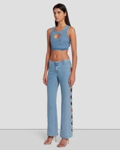 7 For All Mankind 7FAM X ADR Cropped Top In Vibe -7 For All Mankind Shop 7U760120 VBE 6