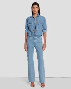 7 For All Mankind 7FAM X ADR Slouchy Bootcut In Feel -7 For All Mankind Shop 7U763C10 FEL 3