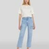 7 For All Mankind Logan Cropped Cargo Jean In Airwave -7 For All Mankind Shop 7U765C10 AWV 1