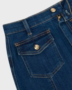 7 For All Mankind Broken Twill Flounce Skirt In Vanity -7 For All Mankind Shop 7U817067 BVT 03