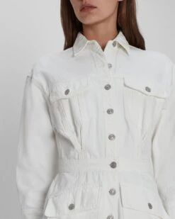 7 For All Mankind Surplus Romper In White 7 7 For All Mankind Surplus Romper In White -7 For All Mankind Shop 7U861795 WHT 02