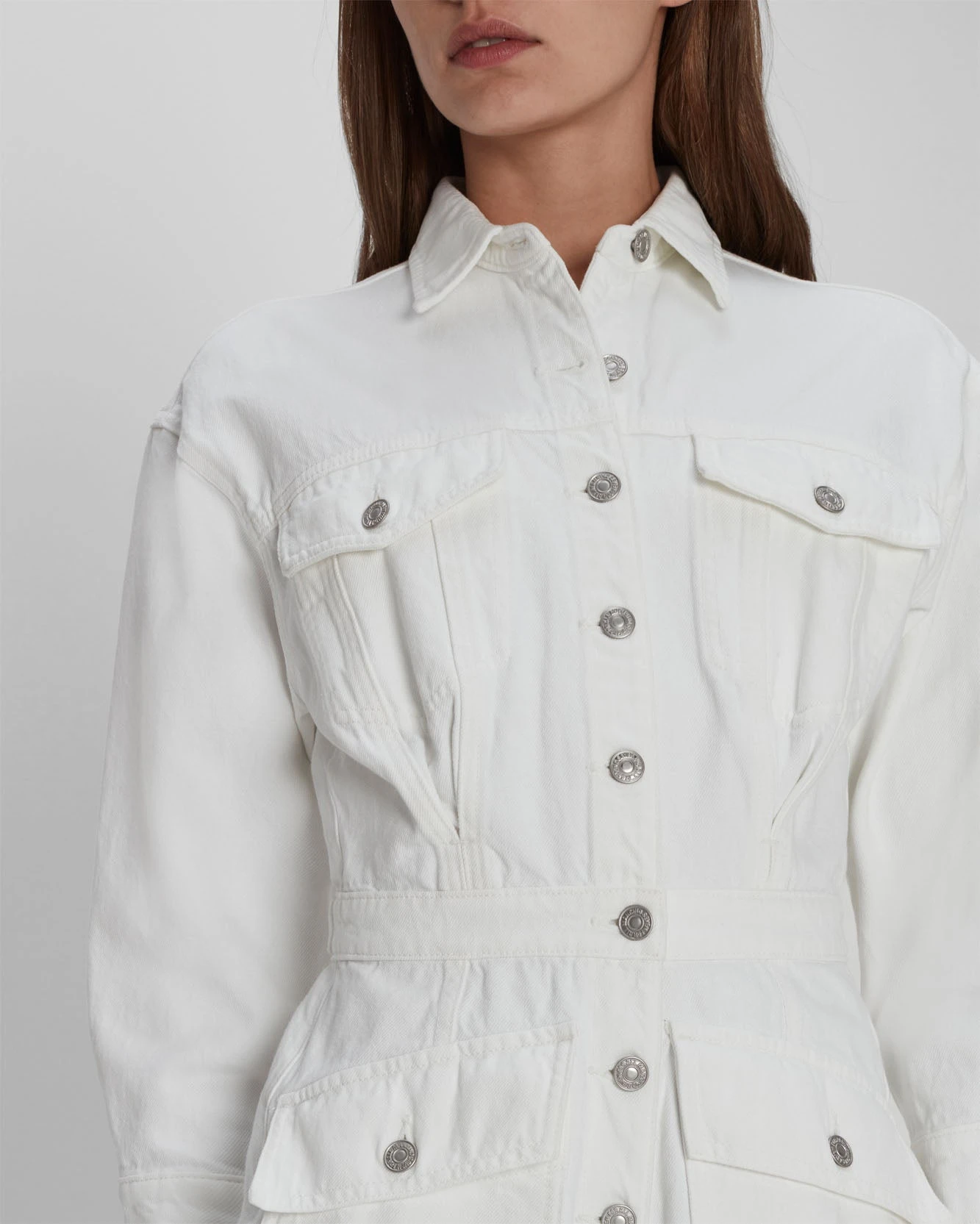 7 For All Mankind Surplus Romper In White 4 7 For All Mankind Surplus Romper In White - Image 2