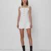 7 For All Mankind Surplus Flounce Dress In White