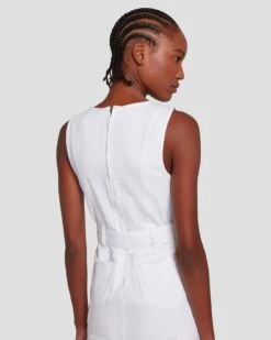 7 For All Mankind Pocket Dress In Brilliant White 12 7 For All Mankind Pocket Dress In Brilliant White -7 For All Mankind Shop 7U897672 BW4 5