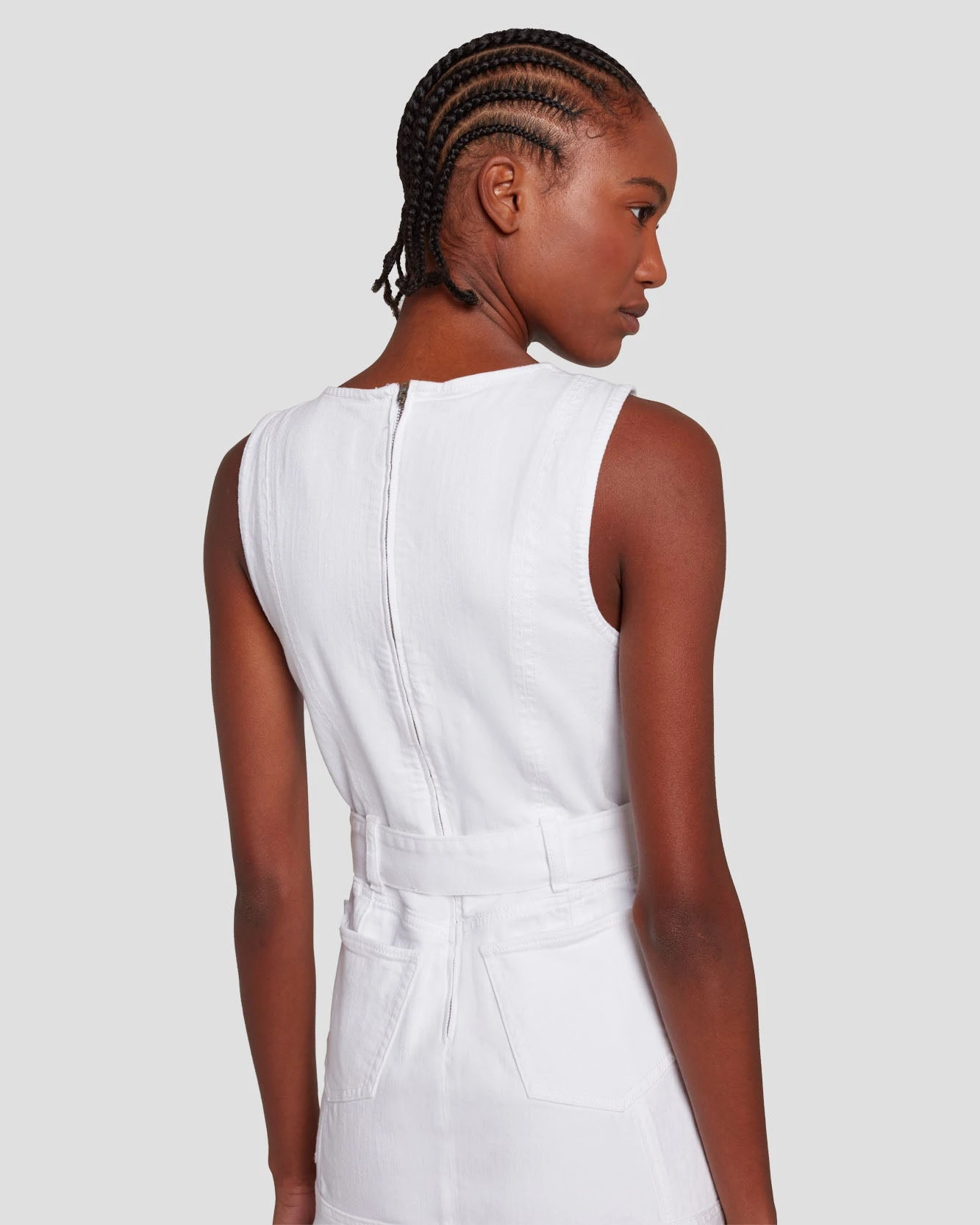 7 For All Mankind Pocket Dress In Brilliant White 7 7 For All Mankind Pocket Dress In Brilliant White - Image 5