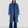 7 For All Mankind Tailored Denim Trench Coat In Calla -7 For All Mankind Shop 7U944855 LLA 1
