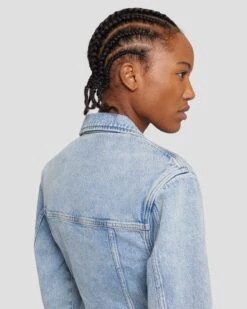 7 For All Mankind MANKIND Tailored Trucker Jacket In Ode To -7 For All Mankind Shop 7U945C10 OD2 5