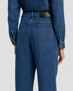7 For All Mankind Western Denim Jumpsuit In Dolly -7 For All Mankind Shop 7U949C86 DOY 5