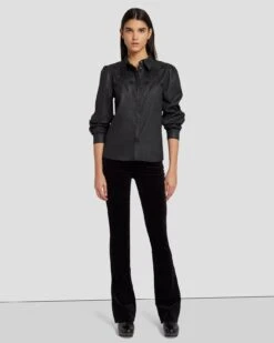 7 For All Mankind Coated Western Shirt In Rabbit Hole -7 For All Mankind Shop 7U997C48 RBD 3