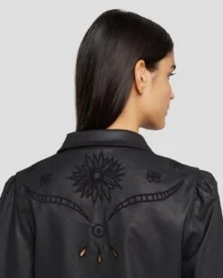 7 For All Mankind Coated Western Shirt In Rabbit Hole -7 For All Mankind Shop 7U997C48 RBD 5