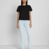 7 For All Mankind Scoop Neck Tee In Black -7 For All Mankind Shop 7n990353 blk 2 edit