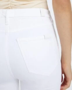 7 For All Mankind No Filter Ultra High Rise Skinny Kick In Clean White -7 For All Mankind Shop 7u099569 clw 3