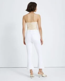 7 For All Mankind No Filter Ultra High Rise Skinny Kick In Clean White -7 For All Mankind Shop 7u099569 clw 4