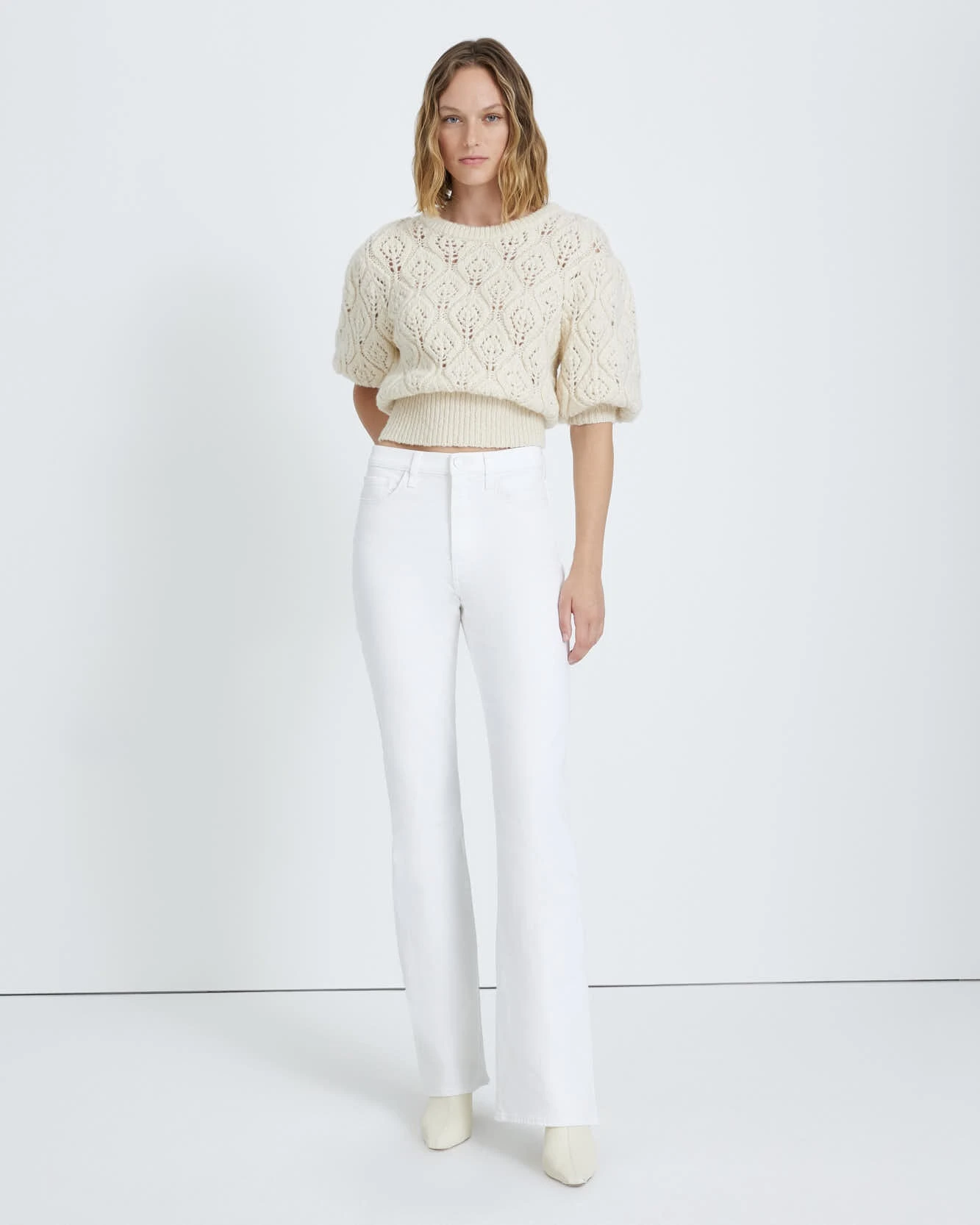 7 For All Mankind Easy Boot In Clean White 3 7 For All Mankind Easy Boot In Clean White