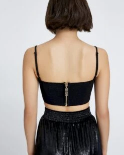 7 For All Mankind Zipper Bandeau Top In Black 9 7 For All Mankind Zipper Bandeau Top In Black -7 For All Mankind Shop 8993cc0253021626b63c9a306f0500b0