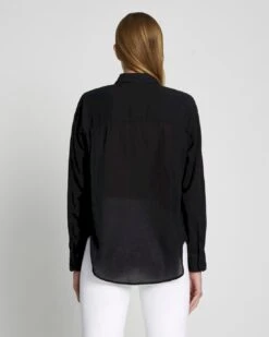 7 For All Mankind Classic Button Up Shirt In Black -7 For All Mankind Shop 8bd76f8d2e0d1e4537b3c5b4d41bbead