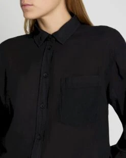 7 For All Mankind Classic Button Up Shirt In Black -7 For All Mankind Shop 8d33dfa9bdf57ce7bc5768d41af2425a