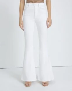 7 For All Mankind Mega Flare Jean In Clean White -7 For All Mankind Shop 8f19c07b25f68cddcd62b120d6eaf6c0