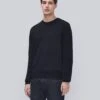 7 For All Mankind Luxe Performance Rib Sweater In Navy