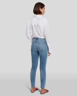 7 For All Mankind Mid Rise Ankle Skinny In Sloane Vintage -7 For All Mankind Shop AU8097594A SLVT 4