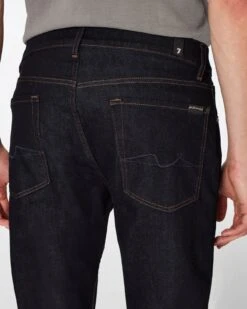 7 For All Mankind Luxe Performance Straight In Rinse Blue -7 For All Mankind Shop JSSCB800RB 0334 D1