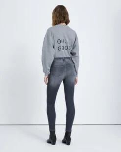 7 For All Mankind B(air) High Waist Ankle Skinny In Grey -7 For All Mankind Shop a2c3cb1ca0a4fa96fc258e754115d4a7