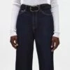 7 For All Mankind Infinity Suede Belt In Black