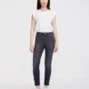 7 For All Mankind B(air) Denim High Waist Ankle Skinny In Evening Grey
