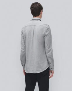 7 For All Mankind Pique Knit Button Down In Heather Grey -7 For All Mankind Shop b280a41af57c686930e95f8ffda5baa6