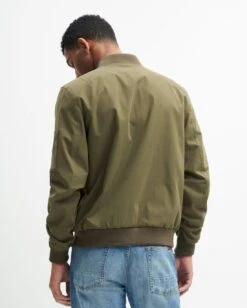 7 For All Mankind Tech Bomber Jacket In Military Green -7 For All Mankind Shop b5915b2cc950711d17c98bf20c9f2fcf