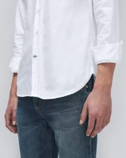 7 For All Mankind Oxford Shirt In White -7 For All Mankind Shop b73c05796b4f79bfdc3e8731693f4781