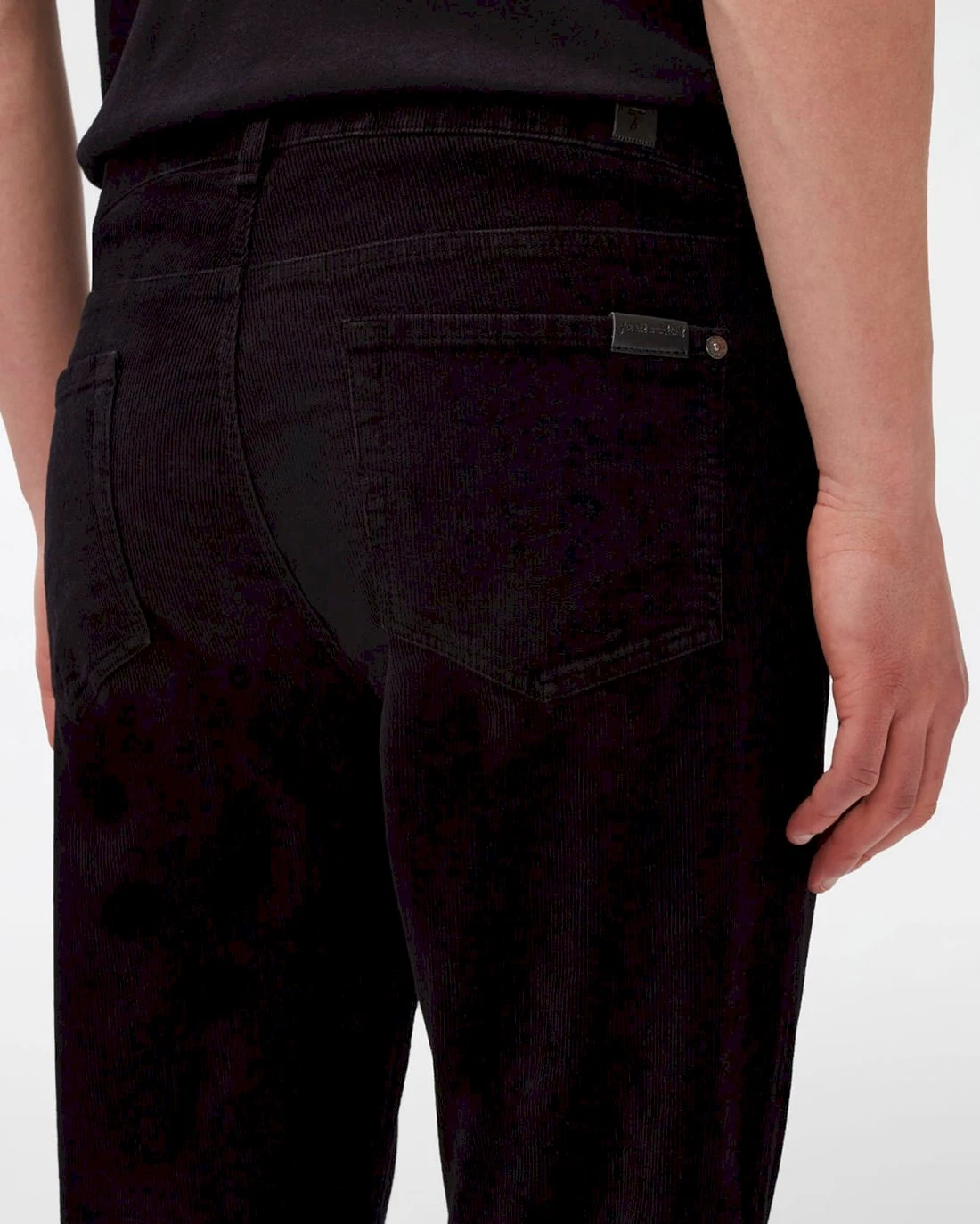 7 For All Mankind Slimmy Tapered Corduroy In Black 5 7 For All Mankind Slimmy Tapered Corduroy In Black - Image 3