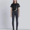 7 For All Mankind High Waist Ankle Skinny In Night Rider