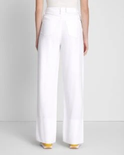 7 For All Mankind Denim Lustre Trouser In Brilliant White -7 For All Mankind Shop ca63174424686797a88955492f44ce47